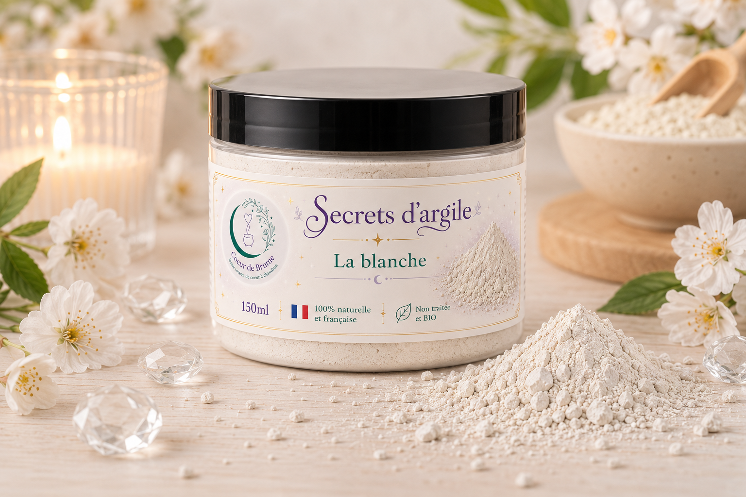 Masque d'argile La blanche